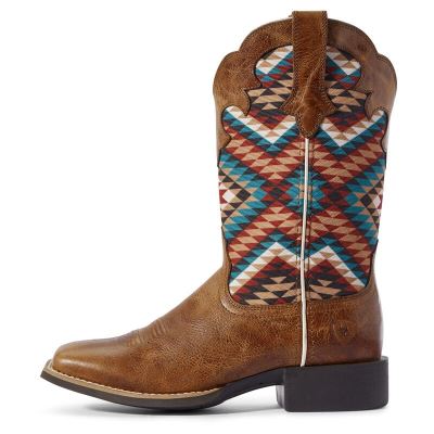 Ariat Western: Round Up Willow Botas Western Mujer - Marrones Oscuro (VUMLH7538)